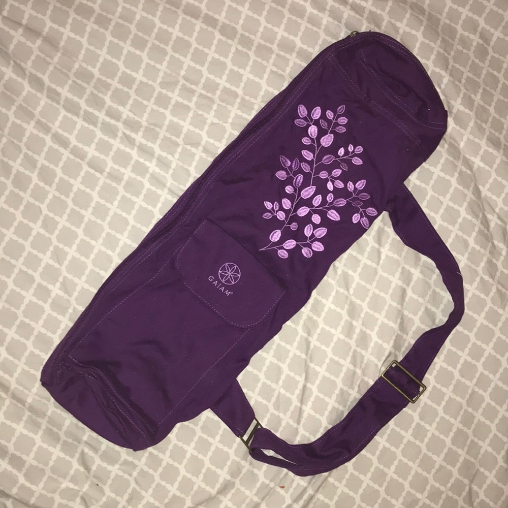 Gaiam Purple Yoga Mat Bag